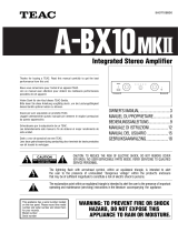 TEAC A-BX10 MKII Manuale del proprietario