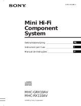 Sony MHC-RX110AV Istruzioni per l'uso