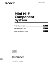 Sony MHC-NX3AV Manuale del proprietario