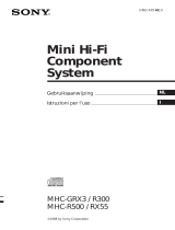 Sony MHC-GRX3 Istruzioni per l'uso
