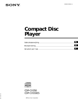 Sony CDP-CX350 Manuale del proprietario