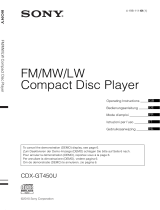 Sony CDX-GT450U Manuale del proprietario