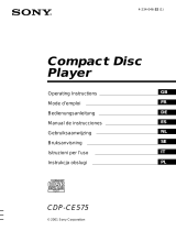 Sony CDP-CE575 Manuale del proprietario