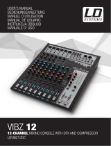 LD Systems VIBZ 12 DC PA Mixer Manuale del proprietario