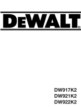 DeWalt DW917K T 1 Manuale del proprietario