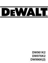 DeWalt DW996 T 1 Manuale del proprietario