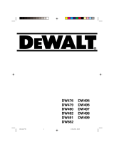DeWalt dw 852 Manuale del proprietario