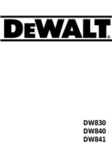 DeWalt DW841 Manuale utente