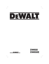DeWalt dw 650 e Manuale del proprietario