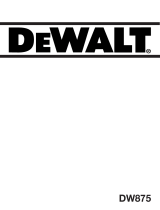 DeWalt DW875 Manuale del proprietario