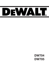 DeWalt DW704 Manuale del proprietario