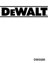 DeWalt DW558 Manuale del proprietario