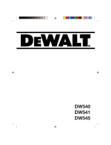 DeWalt DW540 Manuale del proprietario