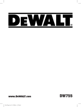 DeWalt DW755 Manuale utente