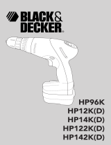BLACK DECKER HP122KD Manuale del proprietario