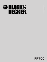 Black & Decker FP700 Manuale utente