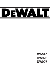 DeWalt DW926 Manuale utente