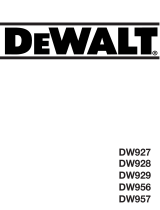 DeWalt dw 957 k2 Manuale del proprietario