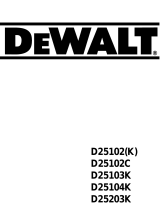 DeWalt D25102 Manuale utente
