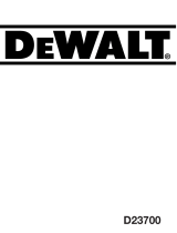 DeWalt D 23700 Manuale del proprietario
