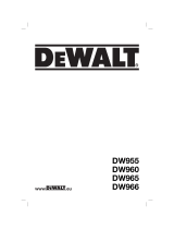 DeWalt DW955 T 3 Manuale del proprietario