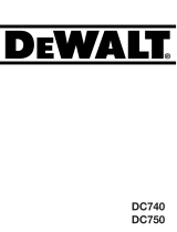 DeWalt DC750 Manuale utente