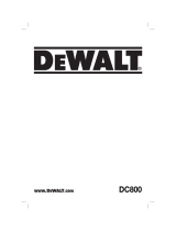 DeWalt DC800 Manuale utente