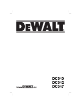 DeWalt DC542 Manuale utente