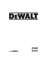 DeWalt DC810 Manuale del proprietario