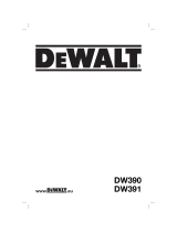 DeWalt DW391 T 5 Manuale del proprietario