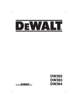 DeWalt DW393 Manuale del proprietario