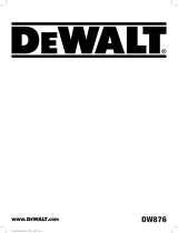 DeWalt DW876 Manuale utente