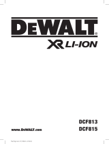DeWalt DCF815 Manuale utente