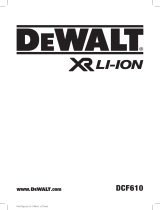 DeWalt DCF610 Manuale utente