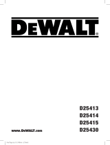 DeWalt D25430K Manuale utente