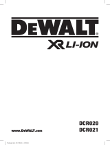 DeWalt XR Li-ION DCR020 Manuale utente