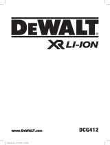 DeWalt DCG412 Manuale utente