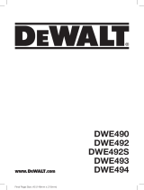 DeWalt DWE490 Manuale del proprietario