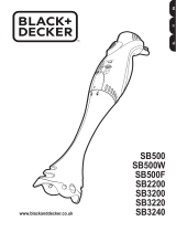 Black & Decker SB500 Manuale utente