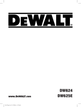 DeWalt DW624 Manuale utente