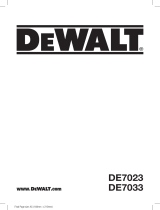 DeWalt DE7033 Manuale utente