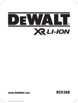 DeWalt DCS388 Manuale del proprietario