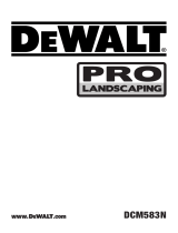 DeWalt PRO LANDSCAPING DCM583N Manuale utente