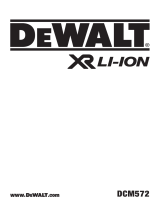 DeWalt DCM572 Manuale utente
