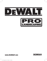 DeWalt DCM581 Manuale utente