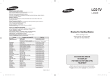 Samsung LE-32M86BD Manuale utente