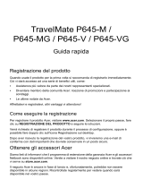 Acer TravelMate P645-VG Guida Rapida