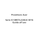 Acer K138ST Manuale utente