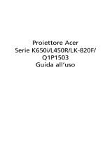 Acer K650i Guida utente
