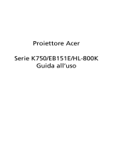 Acer K750 Guida utente